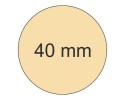 Диаметр сургучной печати 40мм 